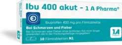 Ibu 400 Akut 1a Pharma 10 Filmtabletten