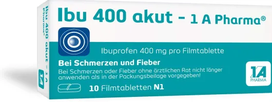 Ibu 400 Akut 1a Pharma 10 Filmtabletten