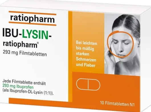 Ibu Lysin Ratiopharm 200 mg 10 Filmtabletten