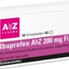 Ibuprofen AbZ 200 mg 50 Filmtabletten