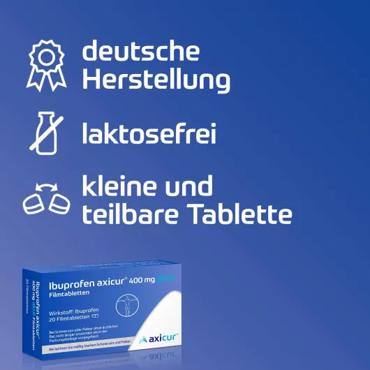 Ibuprofen Axicur 400 mg Akut 10 Filmtabletten