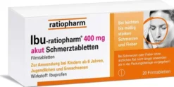 Ibu ratiopharm 400 mg akut 20 Schmerztabletten