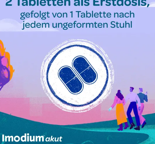 Imodium akut Duo 2 mg 125 mg 12 Tabletten