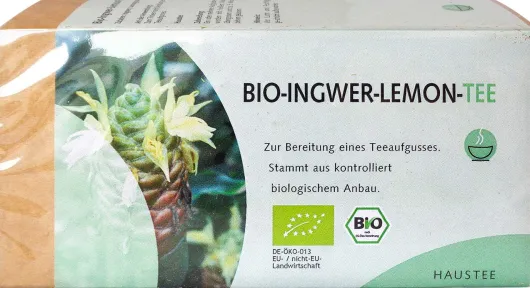 Ingwer Lemon Tee Bio Filterbeutel 25 Stück