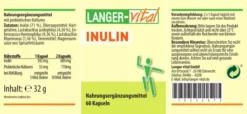 Inulin 690 mg Pro Tag Plus Probiotische Kulturen 60 Kapseln