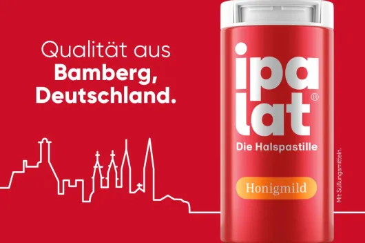 Ipalat Halspastillen Honigmild Ohne Menthol Zuckerfrei 400...