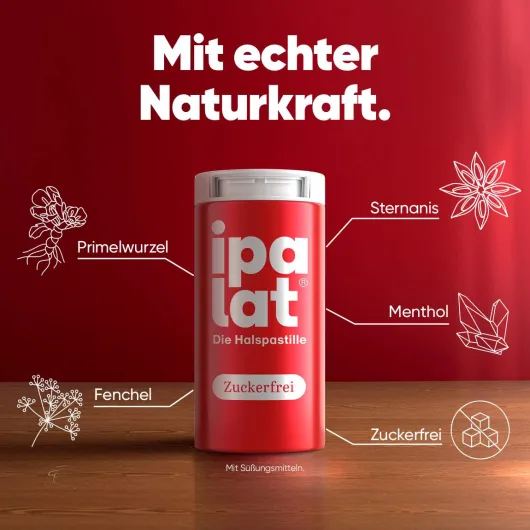 Ipalat Halspastillen zuckerfrei 40 Pastillen