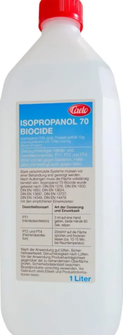 Isopropanol 70 % Biocide Caelo Hv Packung 1000 ml