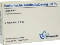 Isotonische Kochsalzlösung 0,9% Ampullen 6x2 ml Ampullen