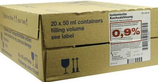 Isotonische Kochsalzlösung 0,9 % 20 X 50 ml