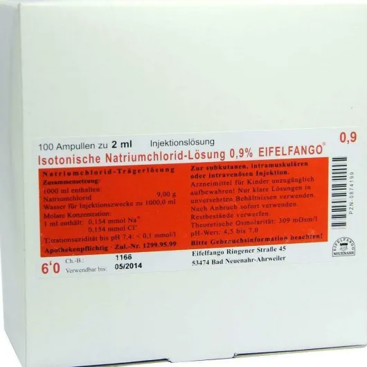 Isotonische Nacl Lösung 0.9% 100x2 ml Ampullen