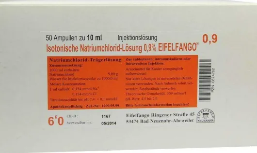 Isotonische Nacl Lösung 0.9% 50x10 ml Ampullen