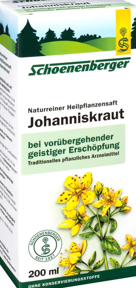 Johanniskraut 200 ml Saft Schoenenberger