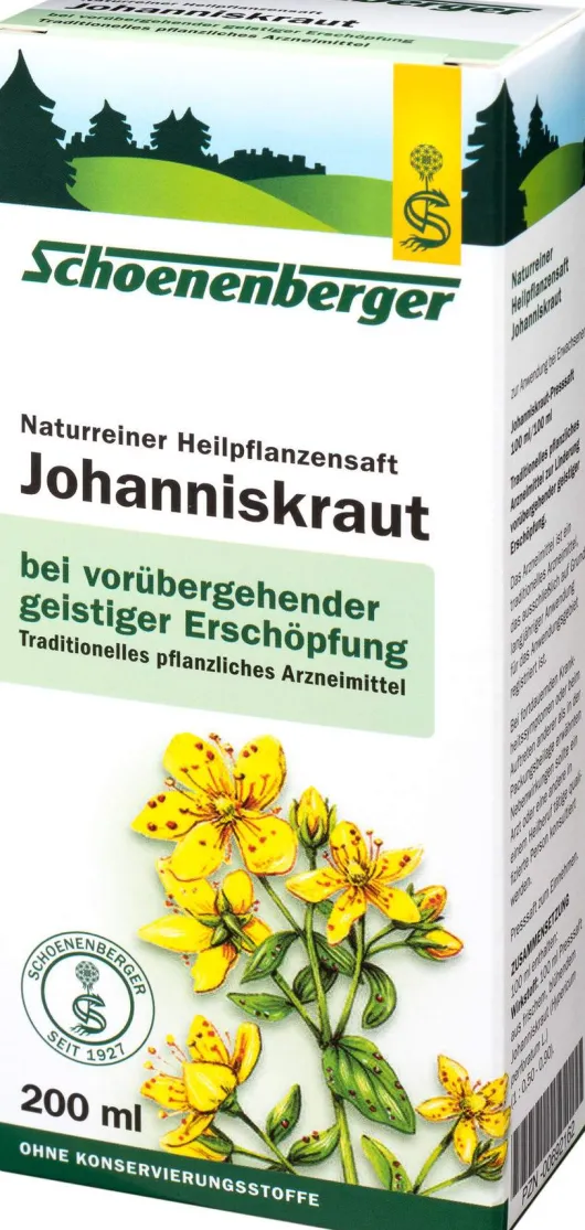 Johanniskraut 200 ml Saft Schoenenberger