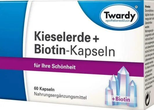 Kieselerde und Biotin 60 Kapseln