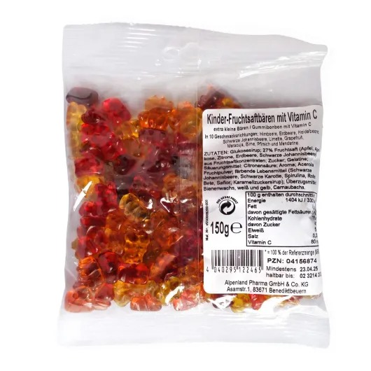 Kinderbärchen 8-Frucht Ohne Rindergelatine 150 G
