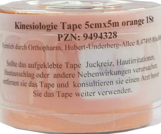 Kinesiologie Tape 5 Cmx5 M Orange