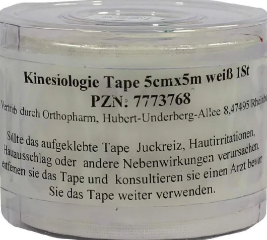 Kinesiologie Tape 5 Cmx5 M Weiß