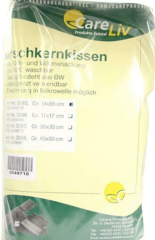 Kirschkernkissen 14x55 cm