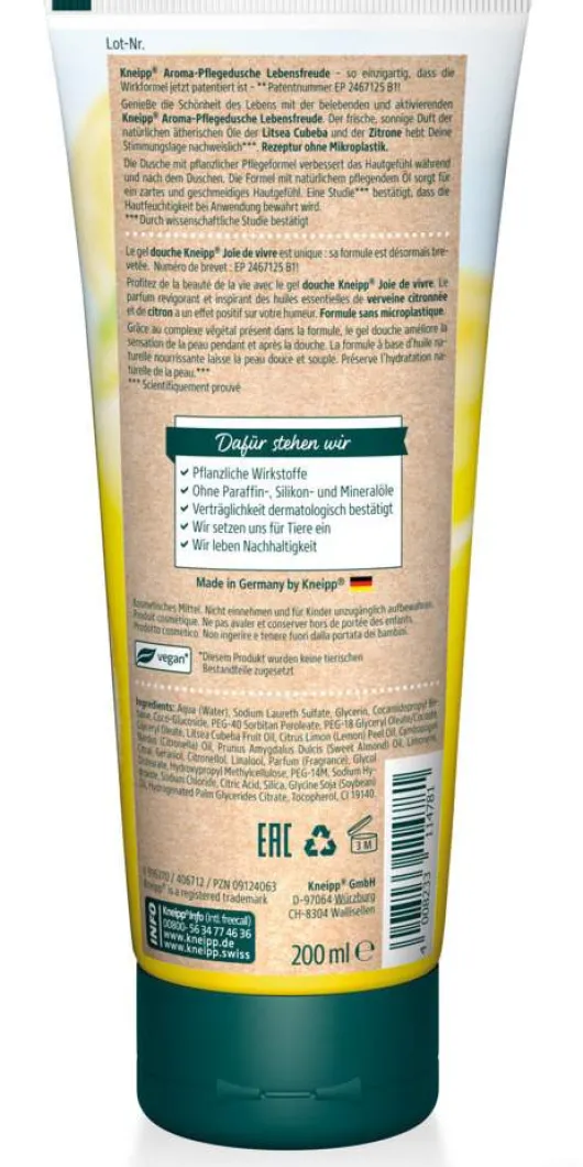 Kneipp Aroma Pflegedusche Lebensfreude 200 ml