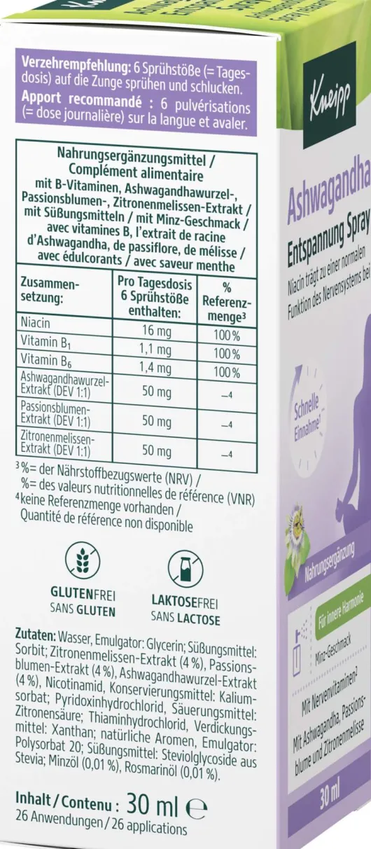 Kneipp Ashwagandha Entspannung Spray 30 ml