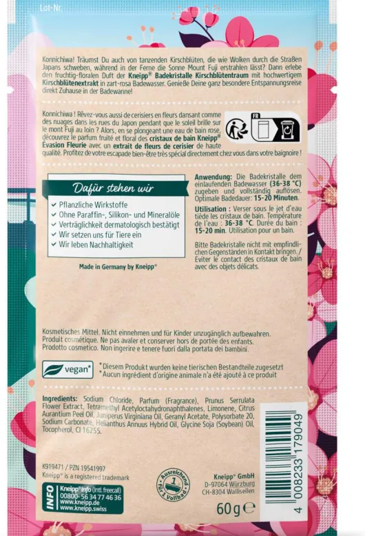 Kneipp Badekristalle Kirschblüten 60 G