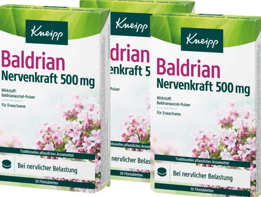Kneipp Baldrian Nervenkraft 500 mg 3 x 30 Filmtabletten