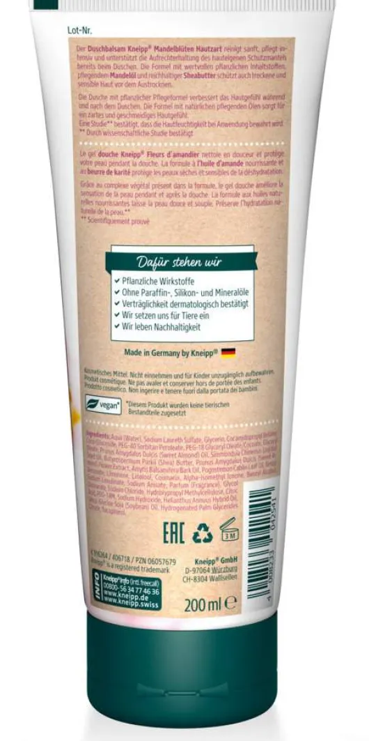 Kneipp Duschbalsam Mandelblüten Hautzart 200 ml Balsam