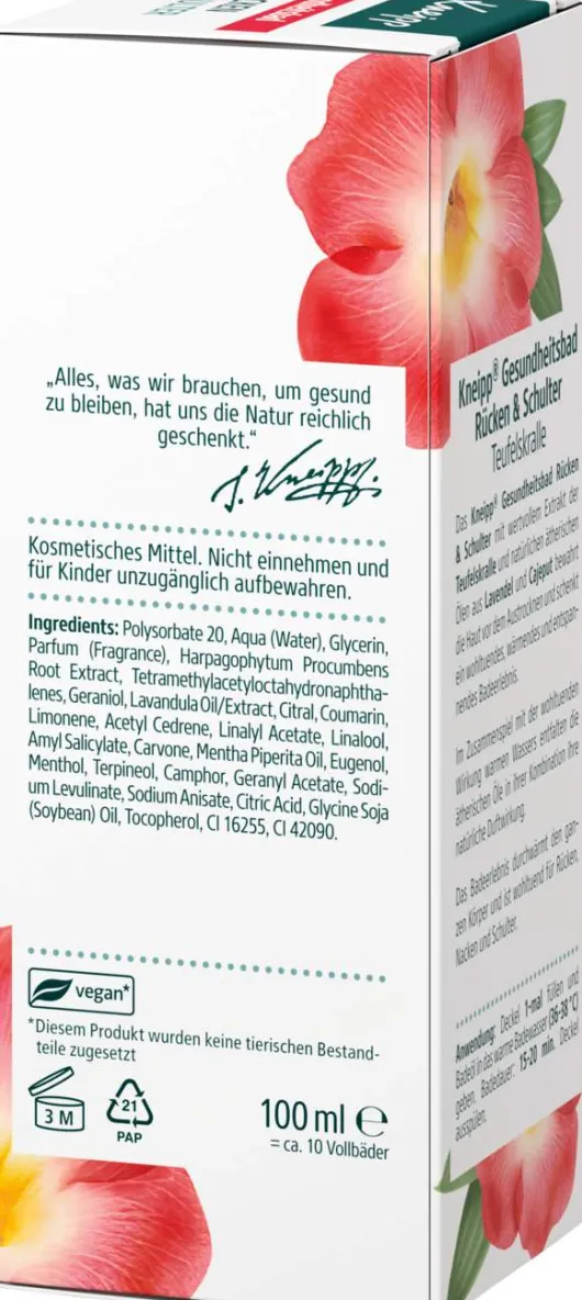 Kneipp Gesundheitsbad Rücken & Schulter 100 ml