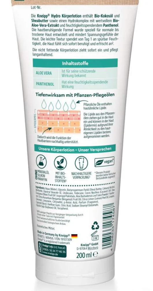 Kneipp Hydro Körperlotion 200 ml