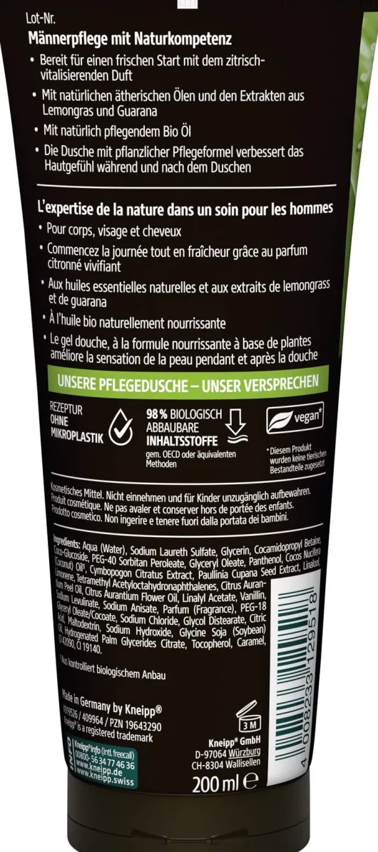 Kneipp Men 3in1 Pflegedusche Startklar 200 ml