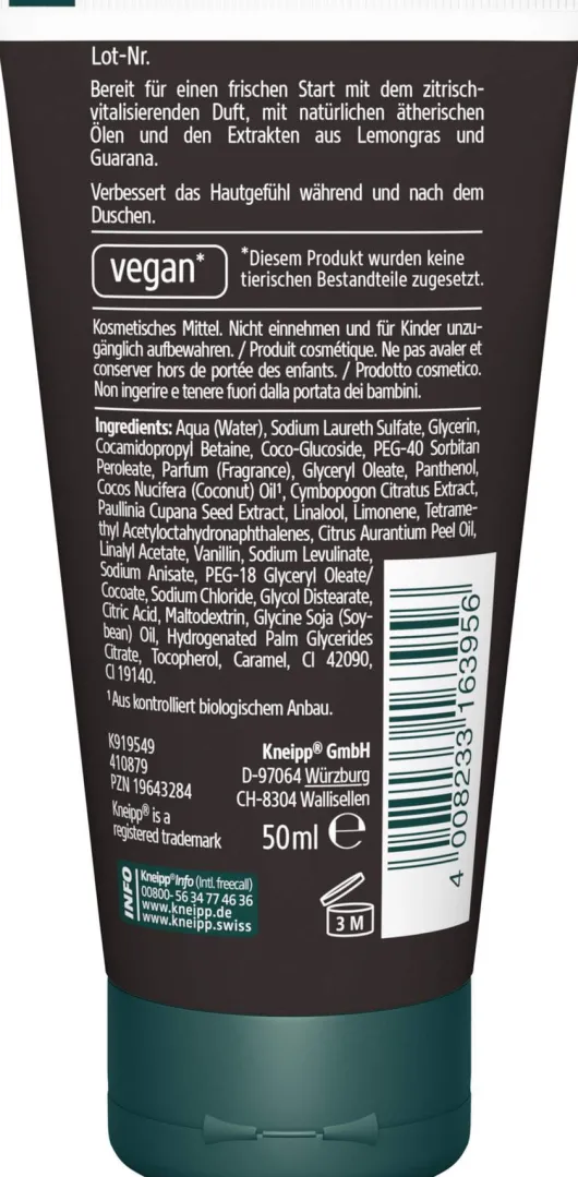 Kneipp Men 3in1 Pflegedusche Startklar 50 ml