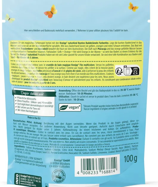 Kneipp Naturkind Farbenfee Magische Badekrümel 100 G