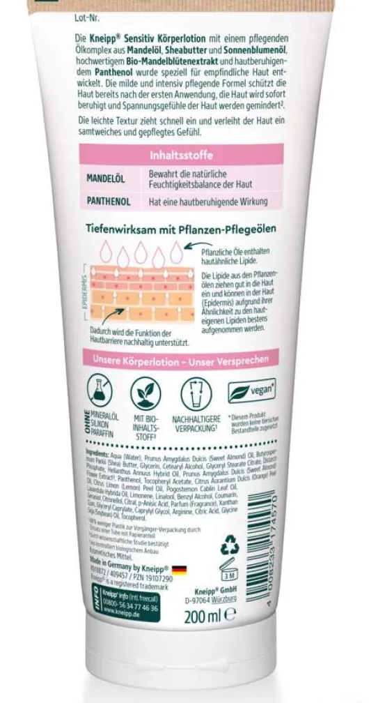Kneipp Sensitiv Körperlotion 200 ml