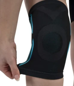 Kniestütze, elastisch, schwarz Größe L-XL