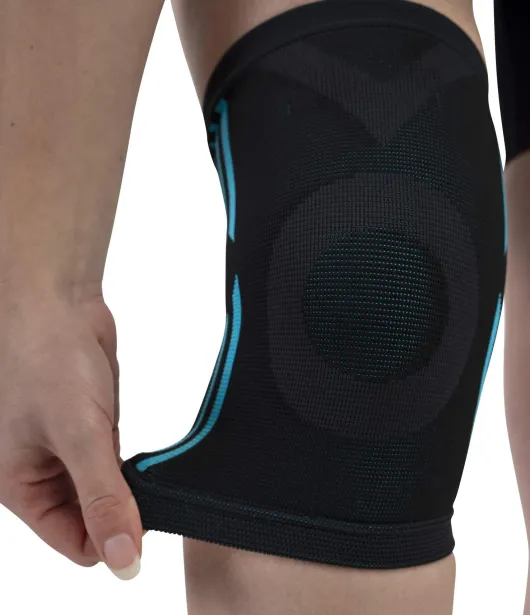 Kniestütze, elastisch, schwarz Größe L-XL