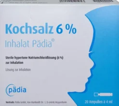 Kochsalz 6% Inhalat Pädia Ampullen 20 Stück