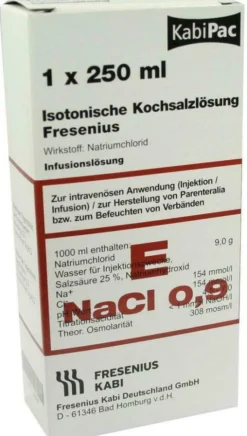 Kochsalzlösung 0,9 % Plastikflasche Fresenius 250 Ml...