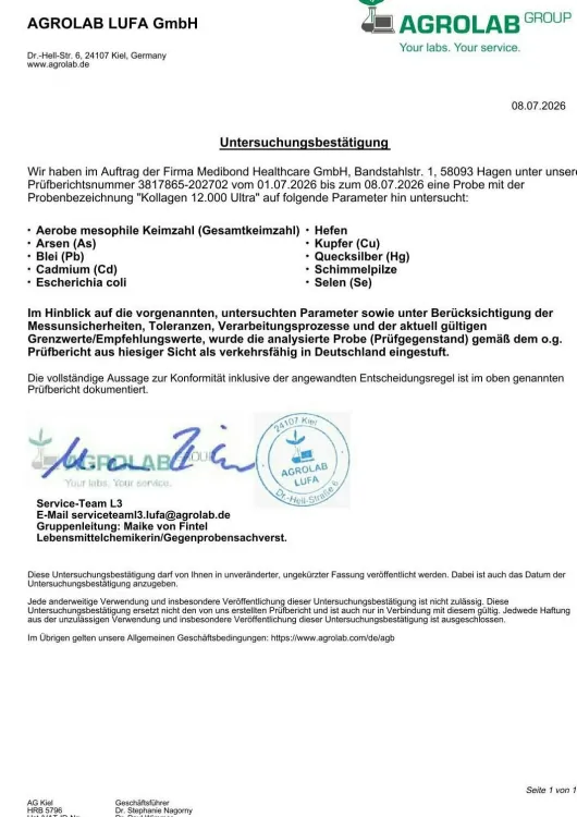 Kollagen 12.000 Ultra Medibond 20 Portionen