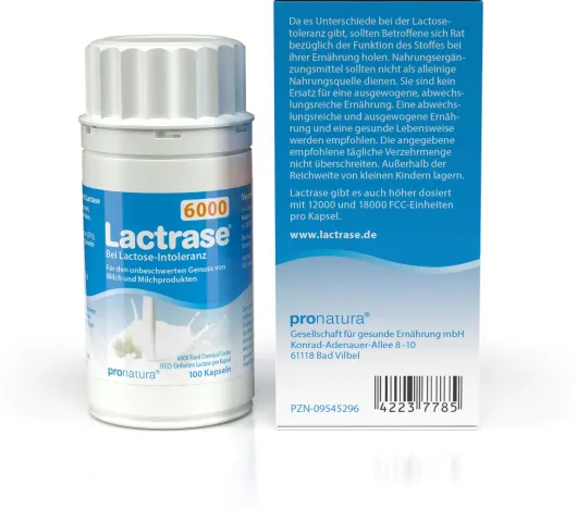 Lactrase 6.000 Fcc 100 Kapseln