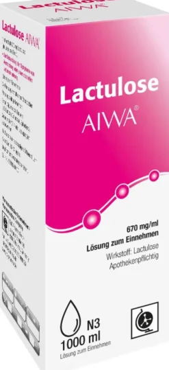 Lactulose Aiwa 670 mg Je ml Lösung zum Einnehmen 1000 ml