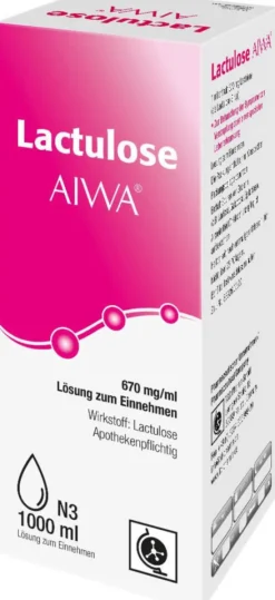 Lactulose Aiwa 670 mg Je ml Lösung zum Einnehmen 1000 ml