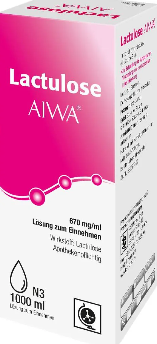 Lactulose Aiwa 670 mg Je ml Lösung zum Einnehmen 1000 ml