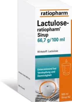 Lactulose-ratiopharm Sirup 66,7 g pro 100 ml 500 ml Sirup