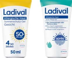 Ladival allergische Haut Sonnenschutz-Gel Gesicht LSF 50+ + gratis allergische Haut Apres Pflege Gel 50 ml