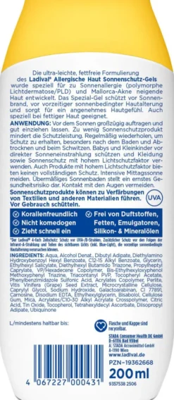 Ladival allergische Haut Sonnenschutz-Gel LSF 50+ 200 ml