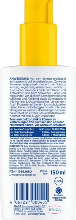 Ladival allergische Haut Sonnenschutz-Spray LSF 50+ 150 ml