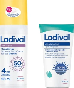 Ladival Anti-Aging Sonnenschutz-Creme LSF 50+ 50 ml + gratis Ladival allergische Haut Apres Pflege-Gel 50 ml