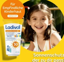 Ladival Empfindliche Kinderhaut Creme Gesicht&Körper Lsf 50+ 50 ml