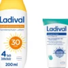 Ladival empfindliche + normale Haut Sonnenschutz LSF 30 200 ml + gratis allergische Haut Apres Pflege Gel 50 ml